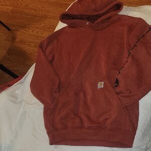 Carhartt Men's Brick Red Hoodie
